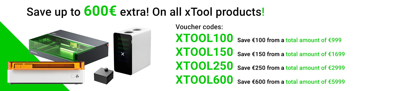 xTool Banner Preisaktion Laser Gutschein Rabattaktion