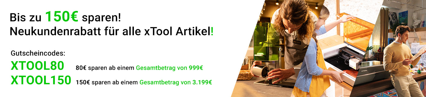 xTool Banner Preisaktion Laser Gutschein Rabattaktion