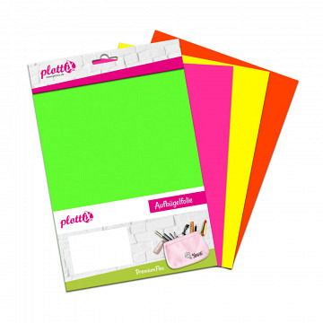 plottiX PremiumFlex Heattransfer neon bundle 20cm x 30cm (..