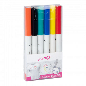 plottiX Sublimationpens Basic Set (6 Pieces)