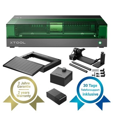 xTool S1 40W Diodenlaser  - Schwarz - Deluxe Bundle