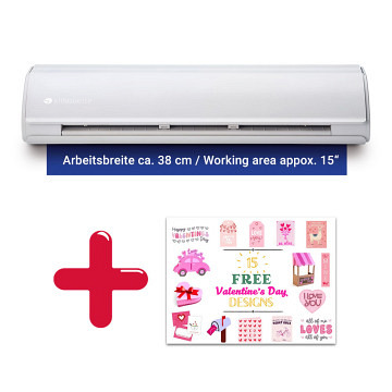SILHOUETTE CAMEO 5 PLUS + 15 Valentinstags-Designs