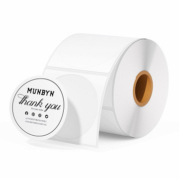Munbyn Labels - 2x2 inch - white - circular - 750 pcs