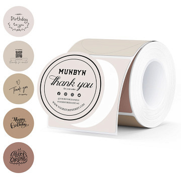 Munbyn Labels - 2x2 inch - autumn - circular - 150 pcs