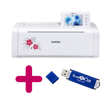 Brother ScanNCut DX-Serie SDX1250 + USB-Designstick für Br..
