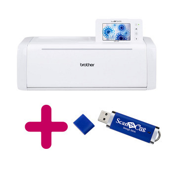Brother ScanNCut DX-Serie SDX1550 + USB-Designstick für Br..