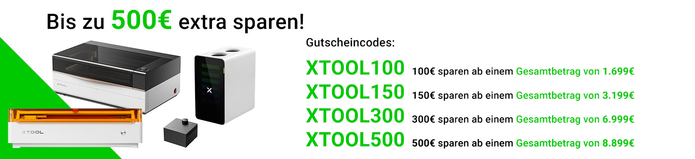 xTool Laser Gutschein Rabattaktion