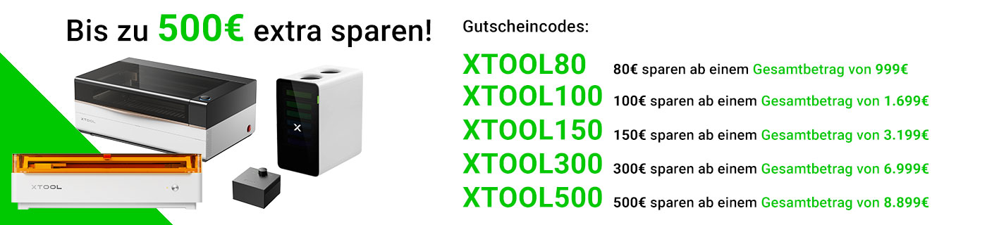 xTool Laser Gutschein Rabattaktion
