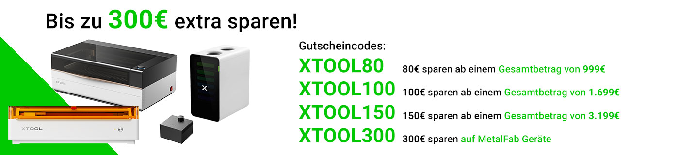 xTool Banner Preisaktion Laser Gutschein Rabattaktion