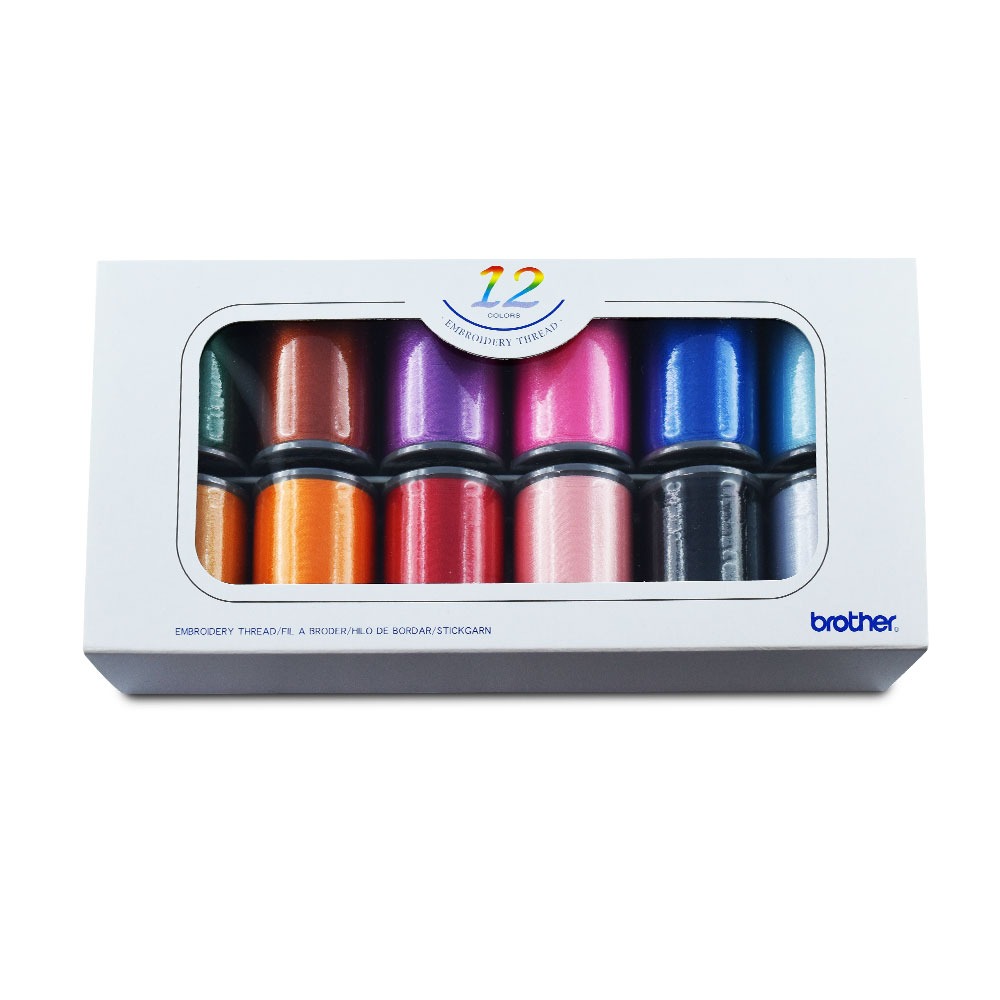 BT Embroidery Thread Set Satin 12 Colors (300 m) - Embroidery thread ...