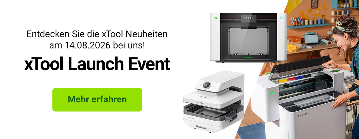 Komm zum xTool Launch Event am 14.08.2026!