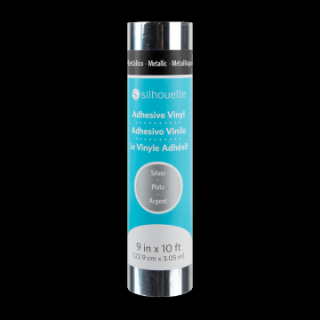 SIL Metallic Vinylfolie -  22,9 cm x 3 m Metallic Silber