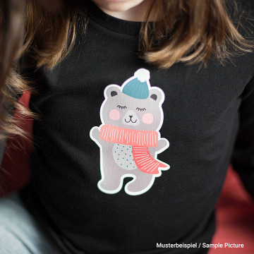 Printable heat transfer material for dark fabrics