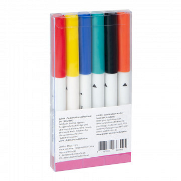 plottiX Sublimationpens Basic Set (6 Pieces)