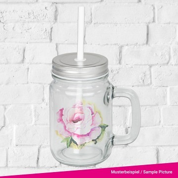 plottiX - Trinkglas Mason Transparent