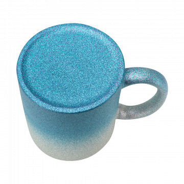 plottiX - 11oz Glitter-Tasse mit Farbverlauf