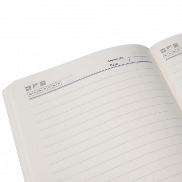 plottiX - Notizbuch A5 Weiß (14,5 x 21cm)