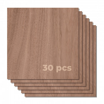 xTool 3mm Walnut plywood 30*30 (6pcs)