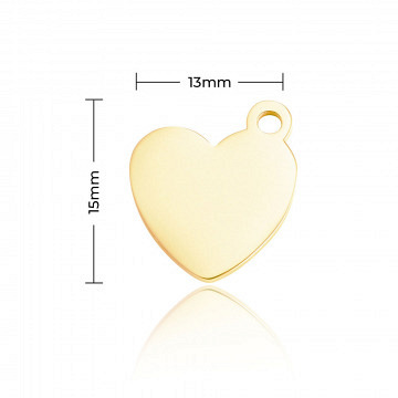 xTool Anhänger zum gravieren - Herzförmig - Gold / Silber ..