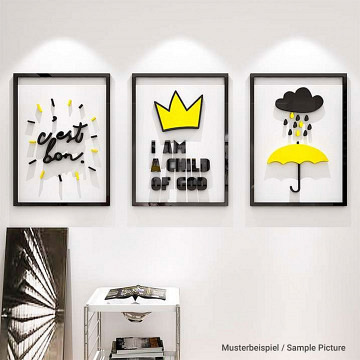 xTool Acryl Bögen - 30 x 30 x 0,3 cm - Schwarz (3 Stk.)