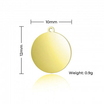 xTool Anhänger zum gravieren - Rund - Gold / Silber / Rose..