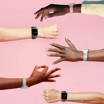 xTool Silikon Band passend für Apple Watch mit Regenbogen ..