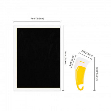 xTool Papier zur Lasergravur von transparenten Oberflächen..