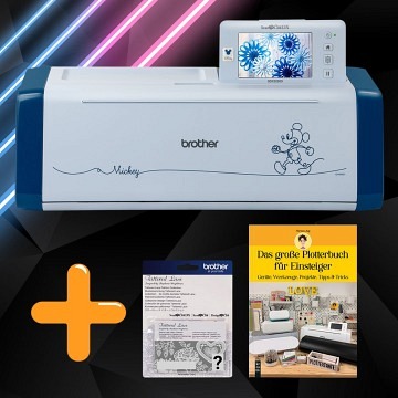 Brother ScanNCut DX-Serie SDX2250D including random tattered lace sample collection and german Beginner's Guide