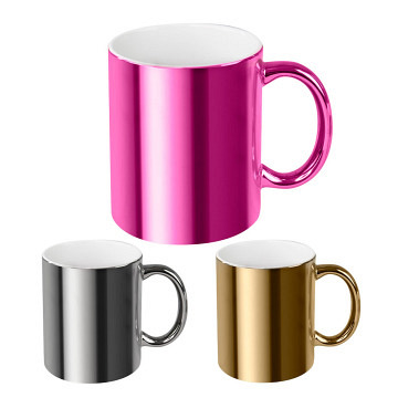plottiX - mug white with metallic surface