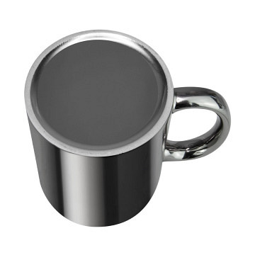 plottiX - 11oz Tasse Weiß mit glänzender metallic Oberfläche