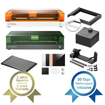xTool S1 Diodlaser - Deluxe Bundle | Rotary Kit