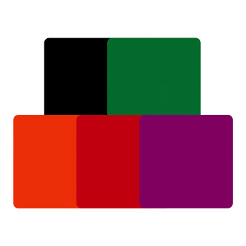 Creality Acrylic Sheet - 30 x 30 x 0.3cm - Opaque - Orange, Purple, Red, Green and Black (2x each)