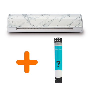 SILHOUETTE CAMEO 5 - Weiß Marmor + Silhouette Folienüberraschung