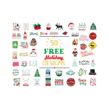 Silhouette 50 Weihnachts Designs für den Silhouette Design Store