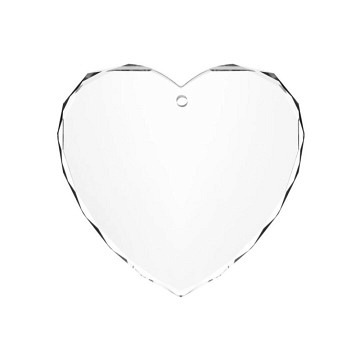 xTool K5 Kristallglas, herzförmig, 80x5mm, 3 Stück