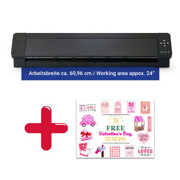 SILHOUETTE CAMEO Pro MK-II + 15 Valentinstags-Designs