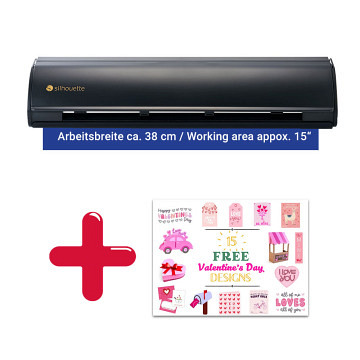SILHOUETTE CAMEO 5 Alpha PLUS + 15 Valentine's Day Designs