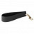 plottiX Boutique Wristlet Keyring - 13 x 2,6 cm Black with golden key ring