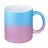 plottiX - 11oz glitter mug with color gradient Blue/Pink