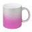 plottiX - 11oz glitter mug with color gradient Silver/Pink