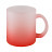 plottiX - 11oz Glastasse Frosted mit Farbverlauf Rot
