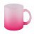 plottiX - 11oz Glastasse Frosted mit Farbverlauf Pink