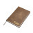 xTool Laserable PU-imitation-leather Notebook - Brown to Gold