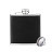 xTool Laserable PU-imitation-leather Stainless Steel Hip Flask - Black to Silver (6oz)