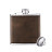 xTool Laserable PU-imitation-leather Stainless Steel Hip Flask - Brown to Gold (6oz)